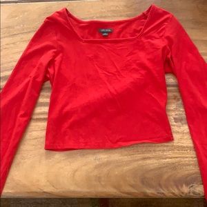Red Long Sleeve Tee